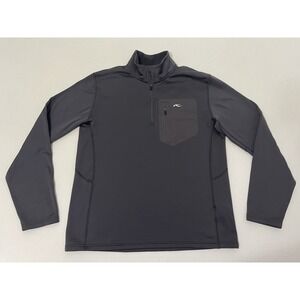 Men's KJUS Hydraulic 1/2 Half Zip Golf Pullover Shirt Gray Size 54 XL
